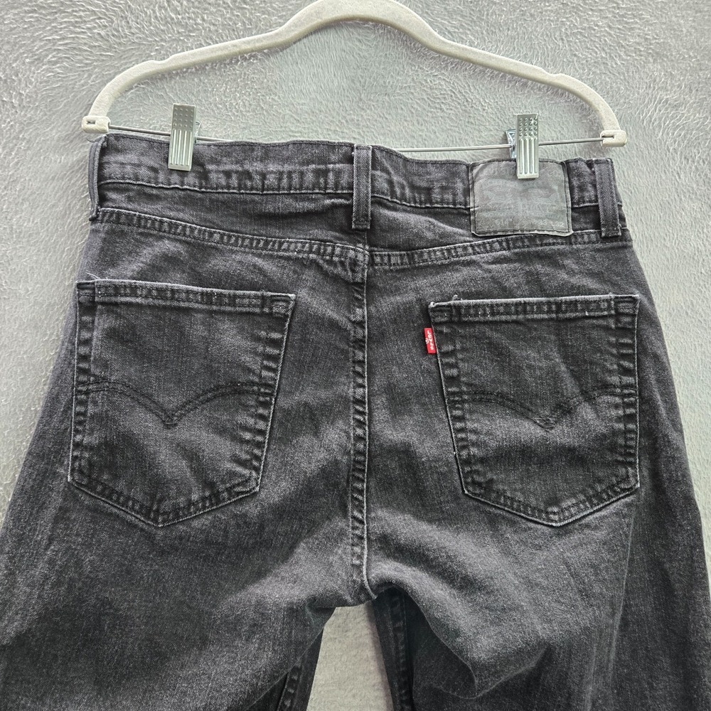 Levi's 514 Men Jeans 33x32 Gray Denim Straight Fit Pockets Mid Rise Cotton Adult - Picture 8 of 14